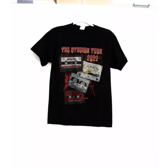 Tee Styled Premium Men Black Cotton Graphic Spell Out Crew Neck Short Sleeve M - Picture 1 of 7